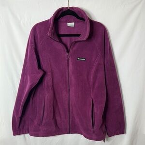Like New Columbia Rich Purple Full-Zip Fleece